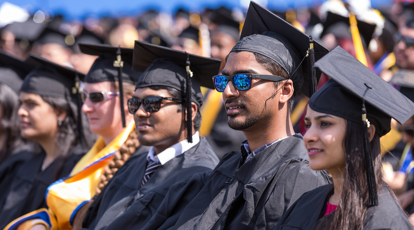 Students at Commencement